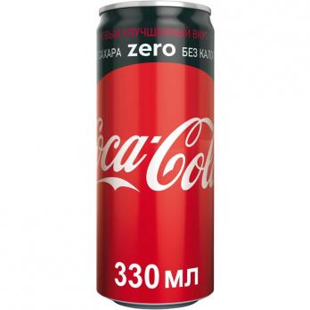 Напиток Coca-Cola Zero газированная, 0,33 л.