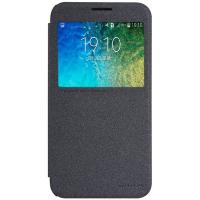 Чехол для Samsung Galaxy E5 Nillkin Sparkle leather case(черн)(К)