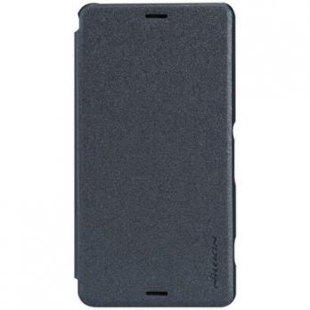 Чехол для Sony Xperia Z3 compact Nillkin Sparkle case(черн)(К)