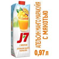 Нектар J7 апельсин-манго-маракуйя 0,97л