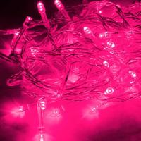 Гирлянда светодиодная Космос линия розовый свет 50 светодиодов (6.5 м)