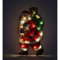 Фигура светодиодная Эра Дед Мороз теплый белый свет (25x2.3x46 см)