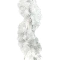 Гирлянда хвойная Рождественская с блеском белая (270x2.5 см)