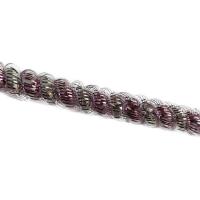 Мишура Спираль двухцветная серебристая/розовая (200х3.5 см)