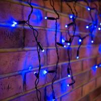 Гирлянда светодиодная Neon-Night Айсикл бахрома синий свет 176 светодиодов (4.8 х 0.6 м)