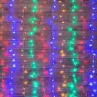 Гирлянда светодиодная Neon-Night Дождь бахрома красный/зеленый свет 300 светодиодов (2.5x2 м)