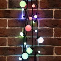 Гирлянда светодиодная Neon-Night Мультишарики линия разноцветный свет 80 светодиодов (10 м)