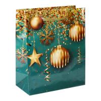 Пакет подарочный ламинированный новогодний Зима - пора чудес (14.5x11.5x6 см)