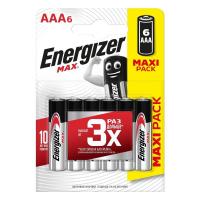 Батарейки Energizer Max мизинчиковые AAA LR03 (6 штук в упаковке)