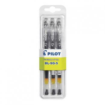 Ручка гелевая PILOT BL-SG5 однораз.черная 0,3мм 3шт/бл Япон