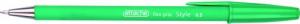 Ручка шариковая Attache Style (зеленый ст., прорезиненный корпус, 0,5мм.)