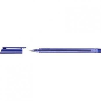 Ручка шариковая Attache трехгранный корп,цв.чернил синий,цвет корп сиреневый