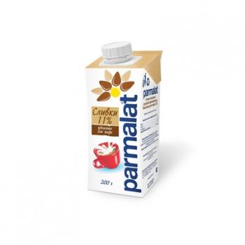 Сливки стерилизованные Parmalat 11% 0,2л